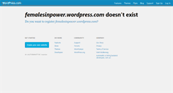 Desktop Screenshot of femalesinpower.com